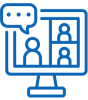 icon people on a meeting
