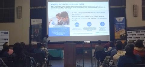 Mr Nyoni introducing ABE to audience